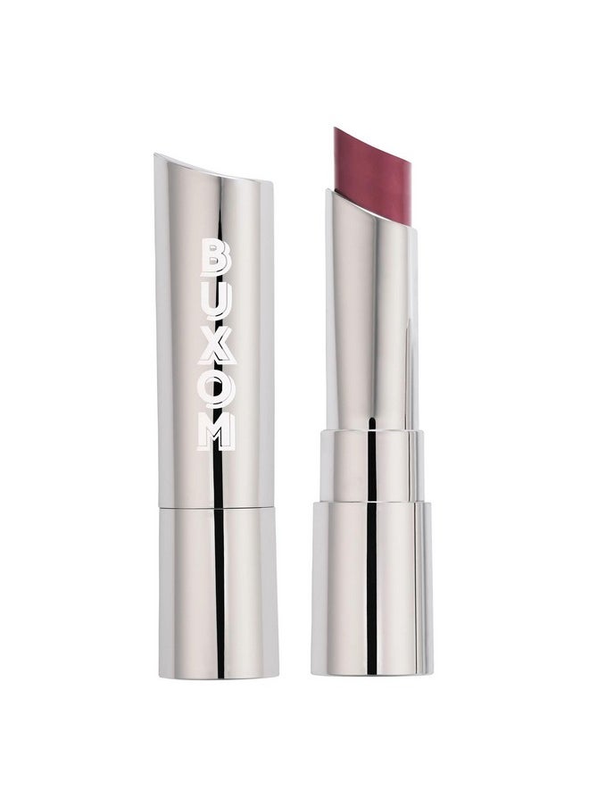 BUXOM Full-On Plumping Satin Lipstick, Formulated with Hyaluronic Acid & Sunflower Wax, Moisturizing Creamy Lipstick, Satin Finish, Weightless