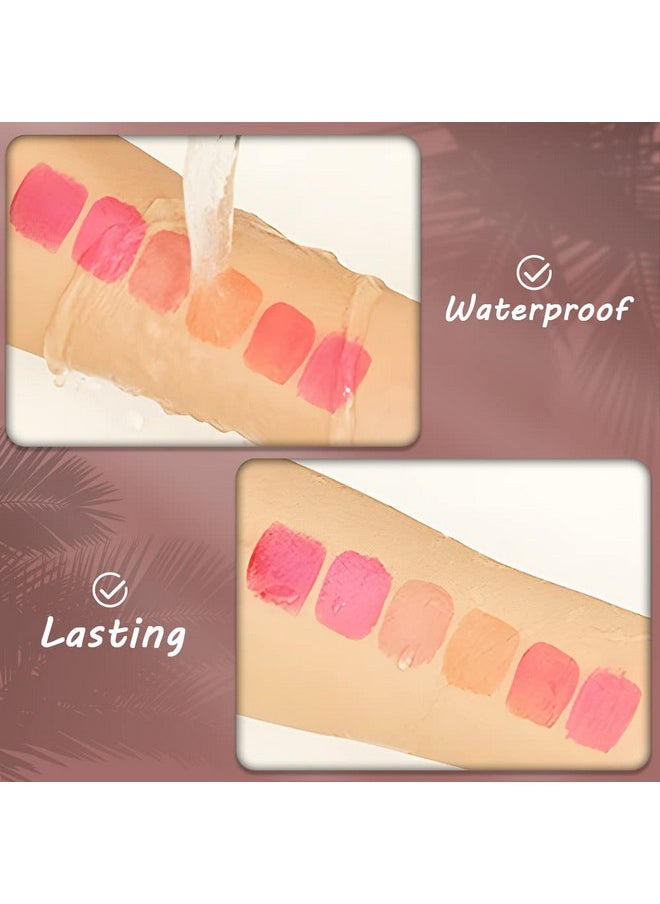 VOLLUCK Wine Liquid Lipstick, Lady Long Lasting Make Up Gloss Matte Lip Tint Wine Bottle Cover, Waterproof, Valentine's Day Gift Kit Ideas for Girlfriend, Mom, Friend (6 Colors)