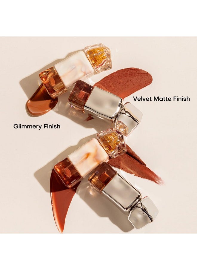 Mistine Makeup Lip Gloss Lip Plumber Non-sticky Tinted Lip Gloss Infused with 1% Peptide Moisturizing Shiny Lip Tint Hydrating Lifter Gloss Lightweight Feeling Lip Oil J01 Until Sunset 0.1 fl oz