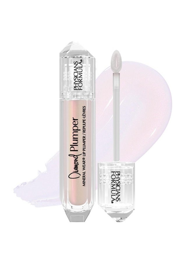 Physicians Formula Mineral Wear Diamond Lip Plumper Gloss, Dermatologist Tested, Light Pink Princess Cut