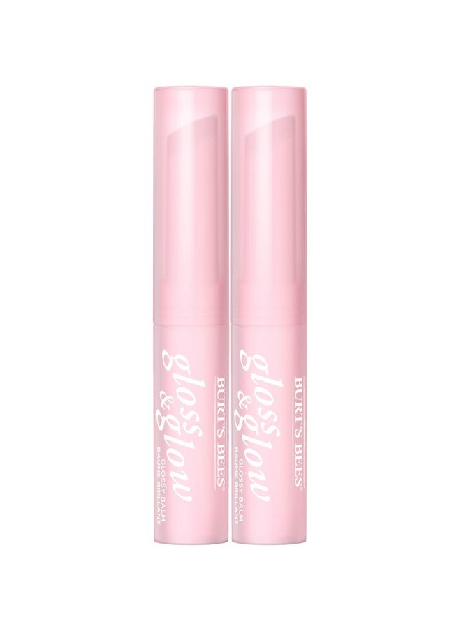 Burts Bees Gloss and Glow Glossy Balm, 100% Natural Origin, Wine Wednesday, 1 Tube