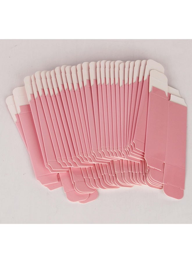 25pcs 25 * 25 * 86mm Craft paper box for lip gloss 350gms lipstick packing box for lipgloss tubes(pink paper box 25pcs) (Pink)