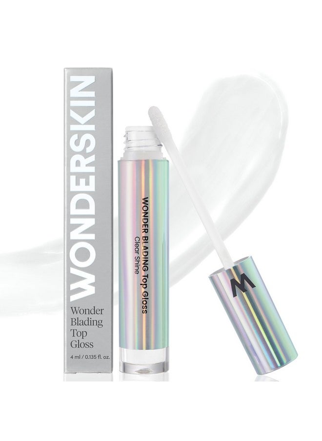 Wonderskin WONDER BLADING Top Gloss - Clear Lip Gloss, High Shine Finish, Hydrating Lip Gloss, Lip Makeup (Clear Shine)