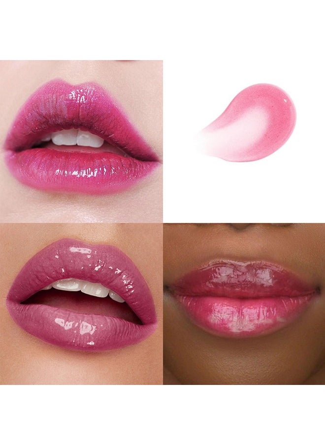 SWETIYOU Color Changing Lip Gloss PH Tinted Lip Oil, Green to Pink, Color Change Effect, Shine Finish, Mood Lip Oil Gloss Balm, Long Lasting Moisturizing Lip Glow Oil for Dry Lips (01)