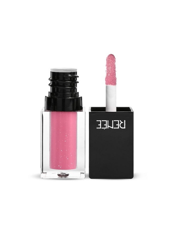 Renee See Me Shine Lip Gloss - Pink Pow Wow 2.5ml | Glossy Non Sticky & Non Drying Formula | Long Lasting Moisturizing Effect | Compact and Easy to Carry