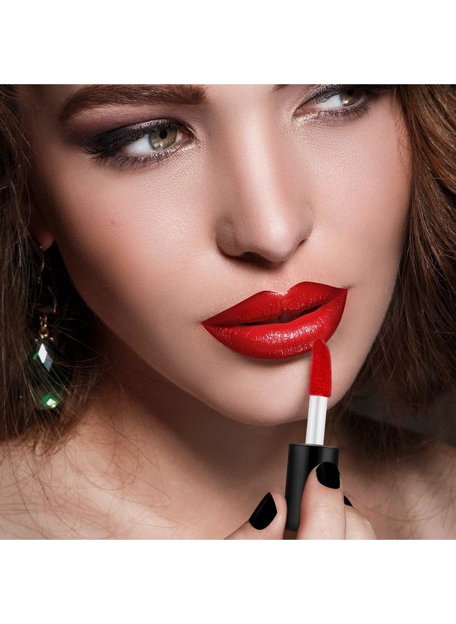 100 Pieces 1.2 ml Clear Mini Lip Gloss Tube Refillable Empty Lip Balm Gloss Containers Bottles Transparent Mini Lipstick Containers for Women DIY Makeup(Black)