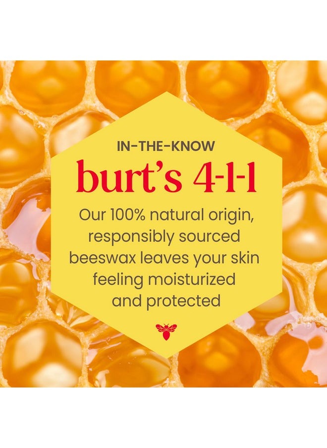 Burt's Bees Shimmer Lip Tint Stocking Stuffers Set, Shimmering Lip Oil Stick, Moisturizing for All Day Hydration with Natural Glowy Pigmented Finish & Buildable Color, Peony (4-Pack)