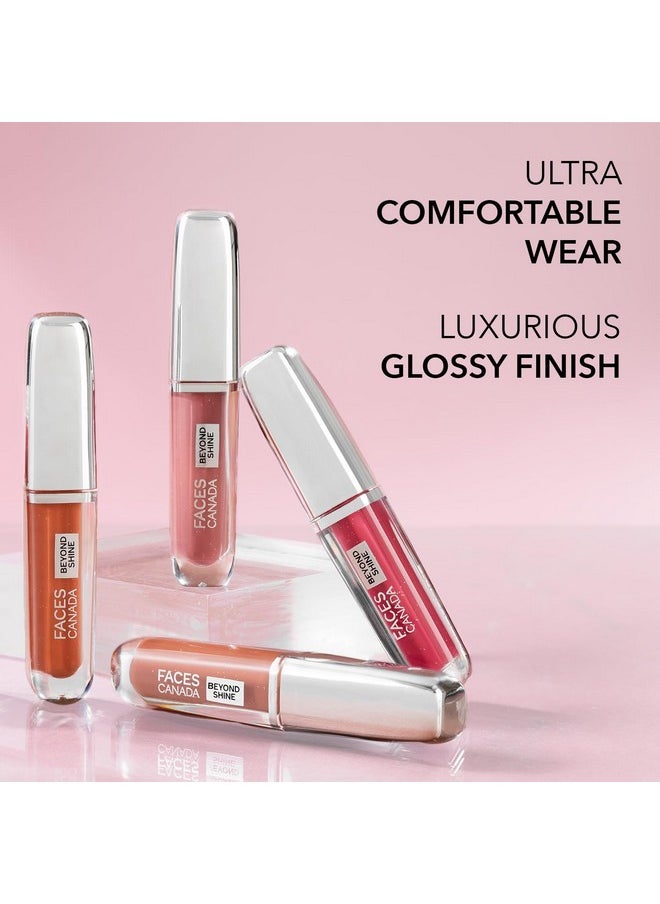 FACESCANADA Beyond Shine Lip Gloss - Baebe 03, 3.8Ml | Lightweight Non-Sticky Luxurious Texture For Glossy Lips | Instant Shine | Fuller, Supple & Plump Lips | 24Hr Hydration