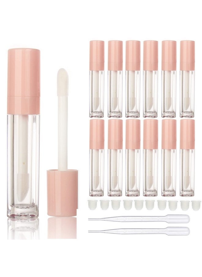 COSIDEA 14pcs empty 8ml big wand lip gloss tube concealer tube packing (pink)