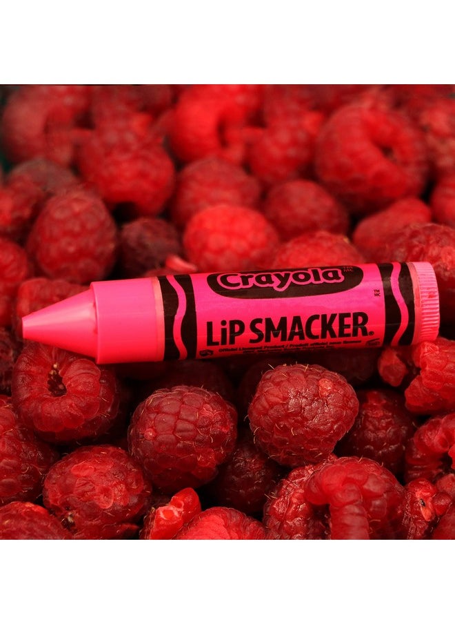 Lip Smacker Crayola Lip Balm Party Pack - 8 Moisturizing Lip Balms, Cotton Candy, Orange, Sherbert, Watermelon, Berry, Apple, Banana, Hydrating & Protecting - Cruelty-Free