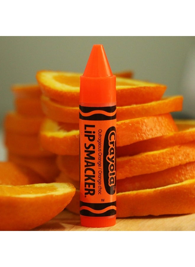 Lip Smacker Crayola Lip Balm Party Pack - 8 Moisturizing Lip Balms, Cotton Candy, Orange, Sherbert, Watermelon, Berry, Apple, Banana, Hydrating & Protecting - Cruelty-Free
