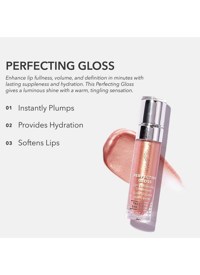 HydroPeptide Perfecting Gloss, Lip Enhancing Treatment, Long-Lasting Volume and Hydration, Nude Pearl, 0.17 Ounce