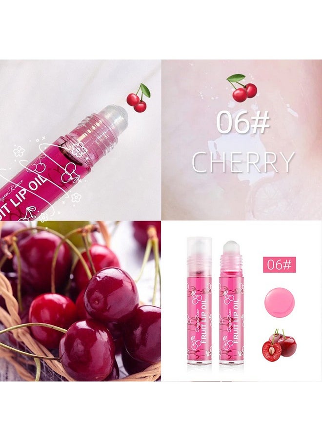 Skynest Girls Roll On Lip Gloss Set with Case, 4 Pcs Glossy Lip Make up for Kids and Teens Fruity Flavors, Kid Friendly, Party Gift, Best Friends