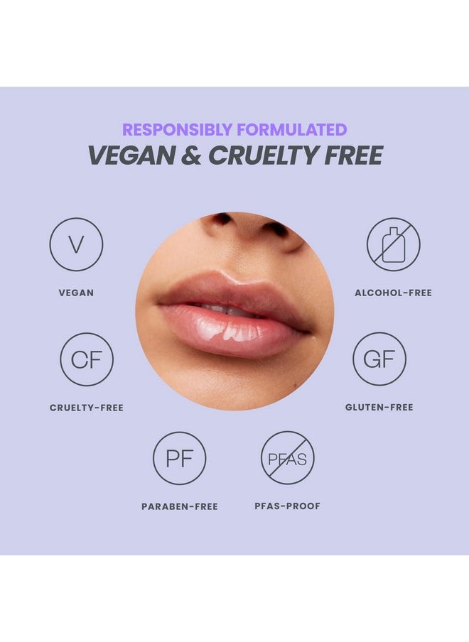 Wonderskin Lip Oil - Lip Rehab Serum Oil, Hydrating and Moisturizing Clear Lip Oil for Dry Lips - Natural, Vegan and Non-sticky Lip Gloss Oil