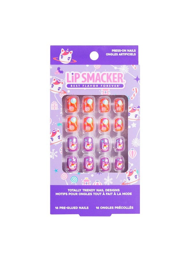Lip Smacker Unicorn Holiday Press On Nails Stocking Christmas Gifts For Girls Kids