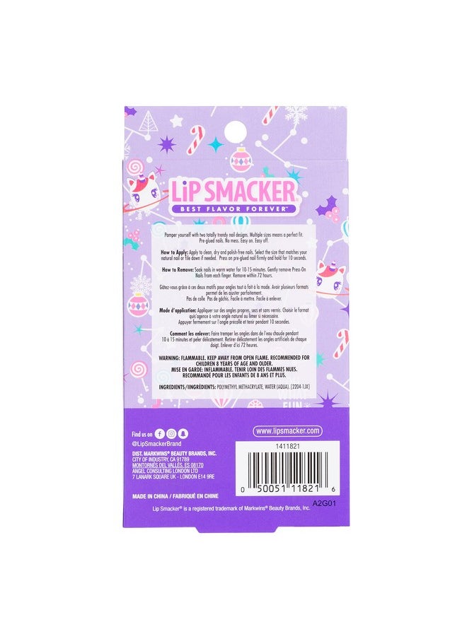 Lip Smacker Unicorn Holiday Press On Nails Stocking Christmas Gifts For Girls Kids