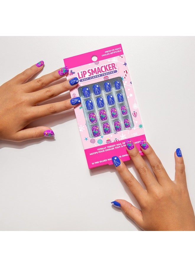 Lip Smacker Unicorn Holiday Press On Nails Stocking Christmas Gifts For Girls Kids