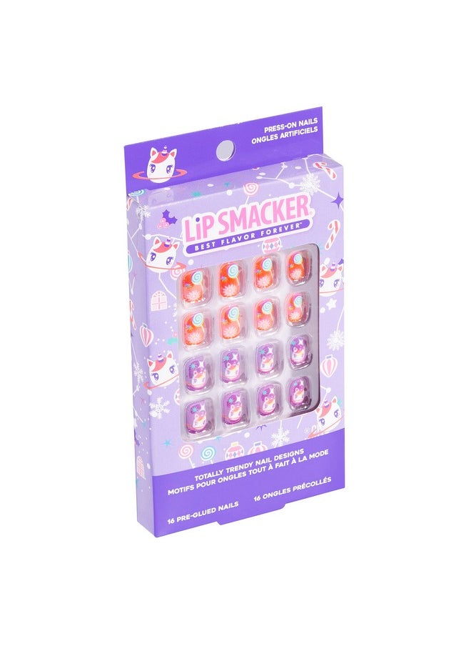 Lip Smacker Unicorn Holiday Press On Nails Stocking Christmas Gifts For Girls Kids
