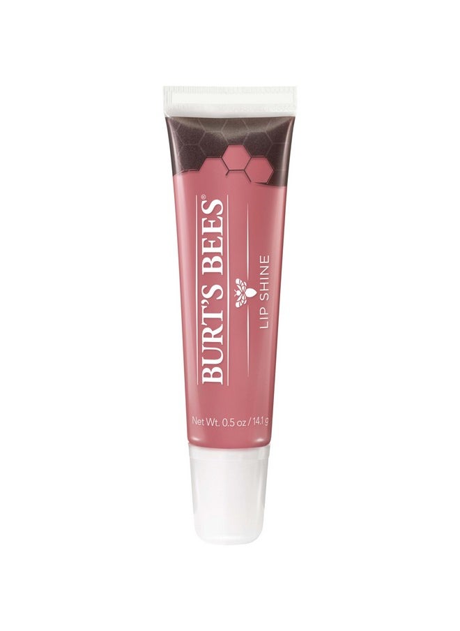 Burt's Bees Lip Care, Moisturizing Lip Shine for Women, 100% Natural, Blush, 0.5 Oz