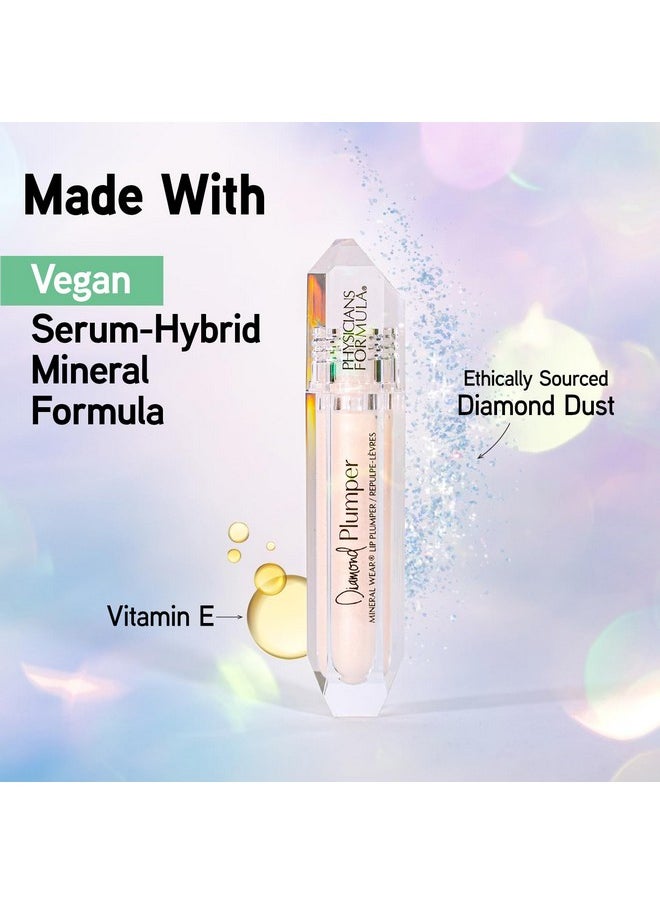 Physicians Formula Mineral Wear Diamond Lip Plumper Gloss, Dermatologist Tested, Diamond Marquise