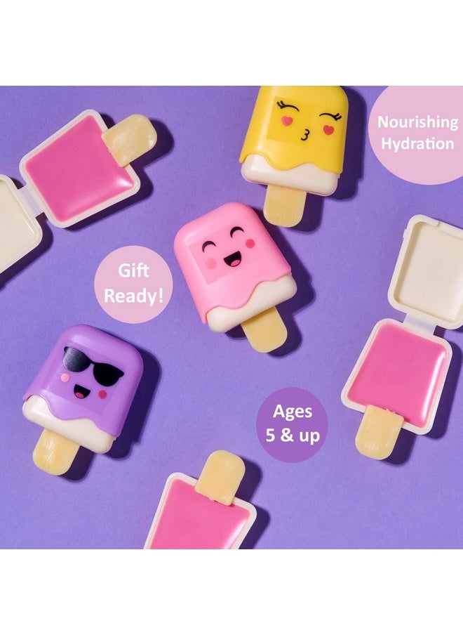 Expressions 12pc Pucker Pop Novelty Lip Gloss Set - Girls Cosmetics Mini Popsicle Lip Gloss Collection, Lip Gloss for Kids, Safe, Non Toxic Kids Makeup Set