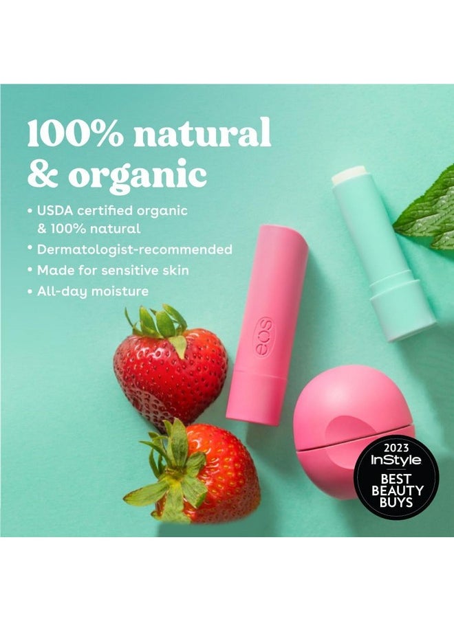 EOS 2 Piece Organic Lip Balm Stick, Sweet Mint, 0.28 Ounce