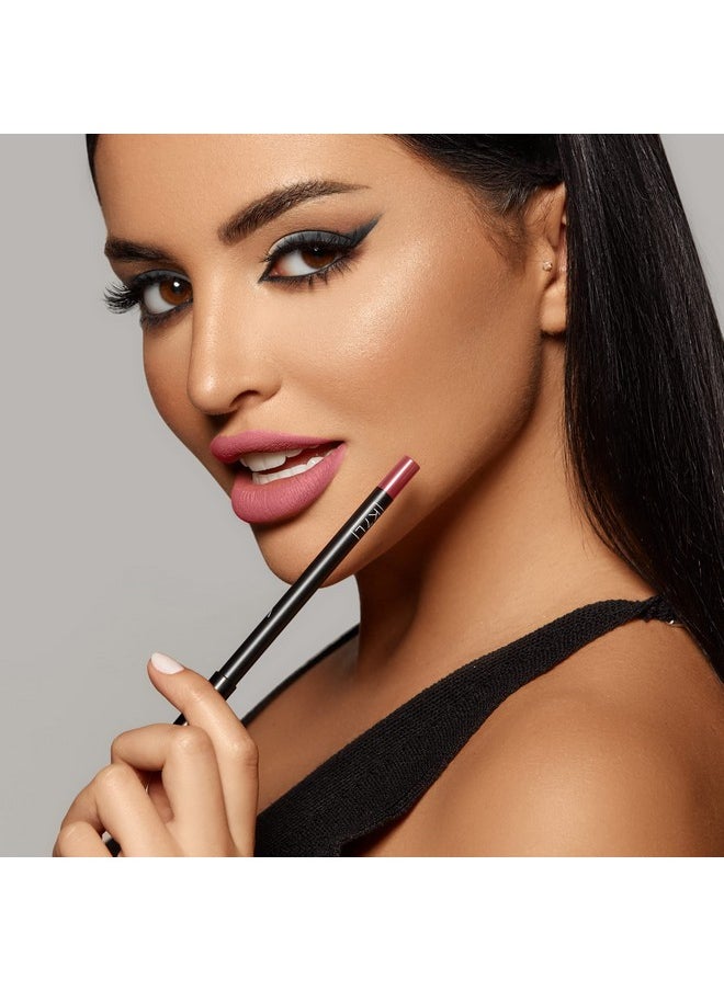 K7L Dark Pink Lip Crayon (Vegan) - Long Lasting and Waterproof - Buff
