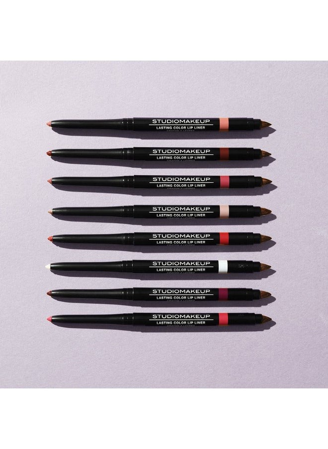 Studiomakeup True Red Lip Liner Set w/Lip Brush & Sharpener - Long-Lasting Natural Lip Liner - Waterproof Lip Pencil w/Tapered Lip Liner Brush - Gliding Lip to Prevent Lipstick Color Bleeding