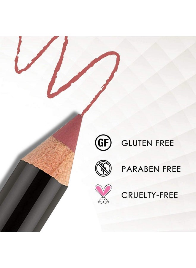 BODYOGRAPHY:Cream Lip Pencil (Heatherberry): Rose Nude Waterproof & Pigment-Rich Salon Makeup w/ Coconut Oil, Vitamin E | Gluten-Free, Cruelty-Free, Paraben-Free