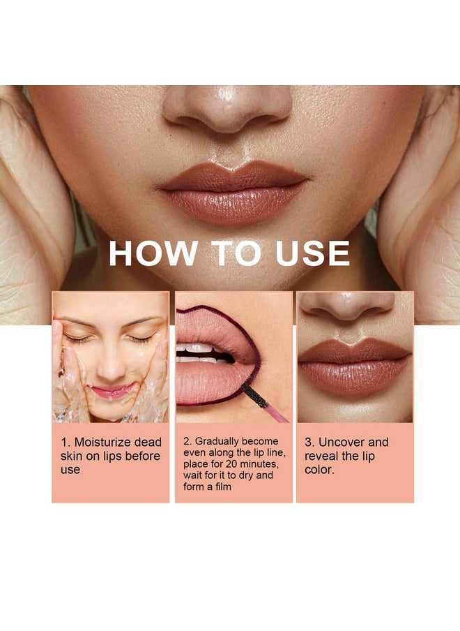 Detachable Lip Liner Set 3 Colors Peel lip liner Longwear and Pigmented Lip Pencil Peel Off Lip Stain