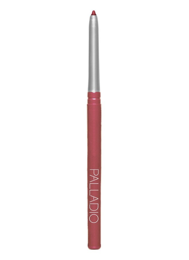 Palladio, Retractable Waterproof Lip Liner High Pigmented and Creamy Color Slim Twist Up Smudge Proof Formula with Long Lasting All Day Wear No Sharpener Required, Plum, 1 Count