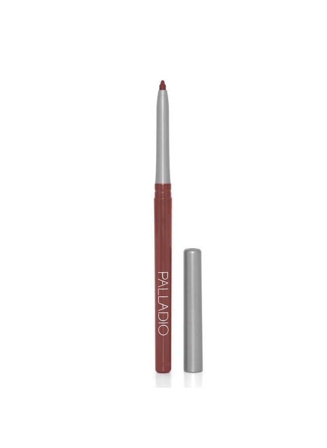 Palladio Retractable Waterproof Lip Liner High Pigmented and Creamy Color Slim Twist Up Smudge Proof Formula with Long Lasting All Day Wear No Sharpener Required, Naked