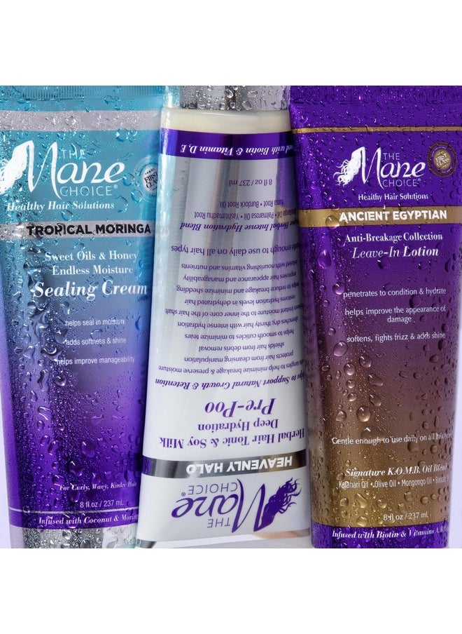 The Mane Choice Ancient Egyptian Anti-Breakage and Repair Antidote Leave In Conditioner, Conditioning & Moisturizing Lotion for Hair Shine & Frizz Control, Nourishes Dry, Brittle Hair, 8 Oz