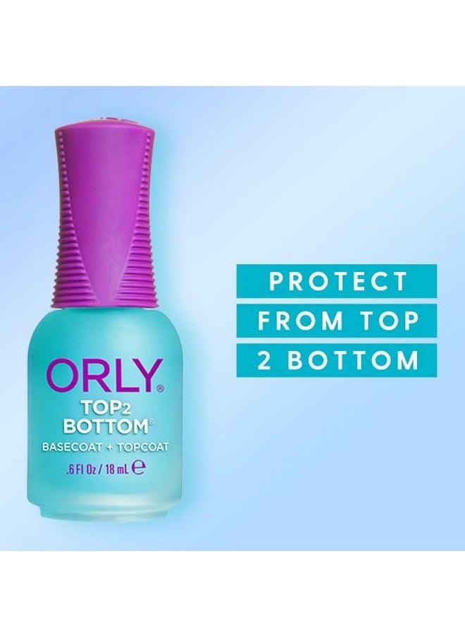 Orly Base Nail Coat, Top 2 Bottom, 0.6 Ounce