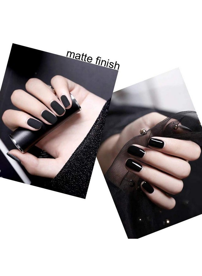 Vishine Base Top Coats Set - Matt Top Coat High Gloss No Wipe Top Coat and Base Coat 3Pcs, Soak Off UV LED Gel Nail Polish Shine Finish Long Lasting DIY Home Manicure Set - 8ml