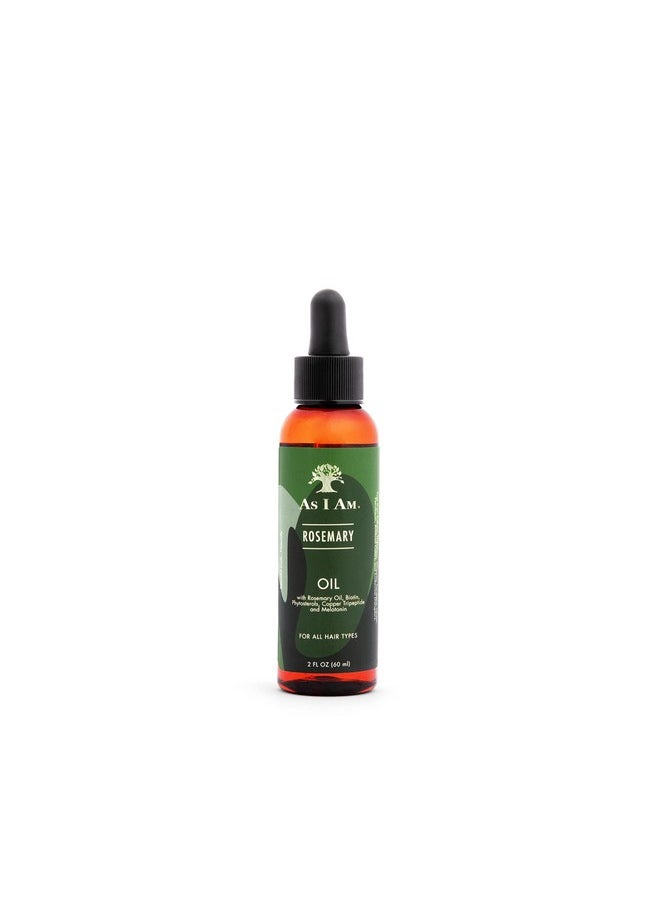As I Am Rosemary Oil For Hair Growth - 2 oz - with Melatonin & Biotin - Vegan & Cruelty Free