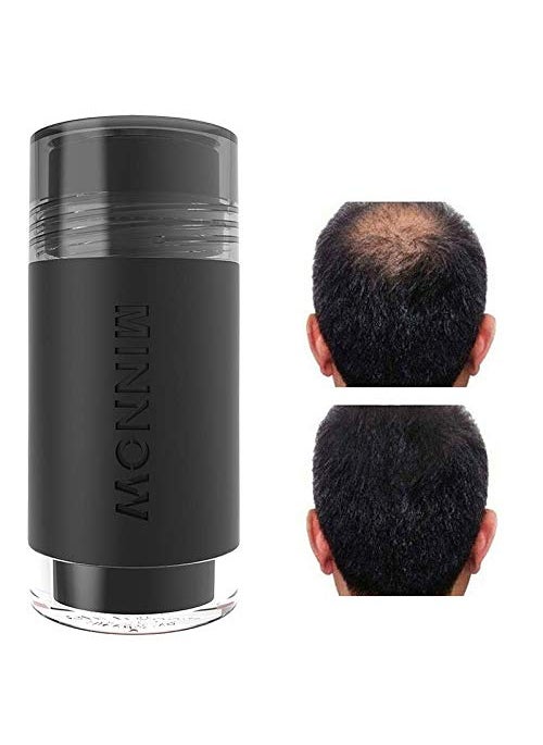 MINNOW Hair Building Fibers,Keratin Hair Fibers Hair Loss Concealer For Thinning Hair Powder Volumizing Based,16grams/0.56oz (BLACK)