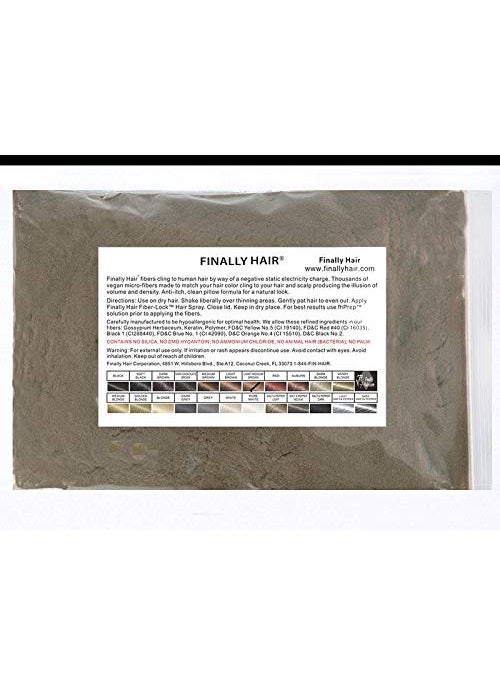 Finally Hair Building Fiber Refill 100 Grams Light Medium Brown Hair Loss Concealer by Finally Hair (Light Medium Brown - our lightest brown shade)