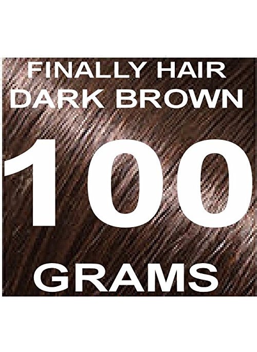 Finally Hair Building Fiber Refill 100 Grams Dark Brown Hair Loss Concealer by Finally Hair (Dark Brown)