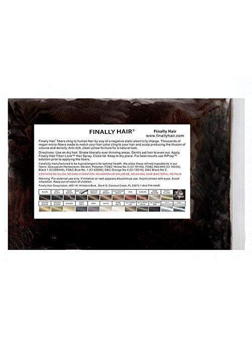 Finally Hair Building Fiber Refill 100 Grams Dark Chocolate Brown Hair Loss Concealer by Finally Hair (Dark Chocolate Brown)