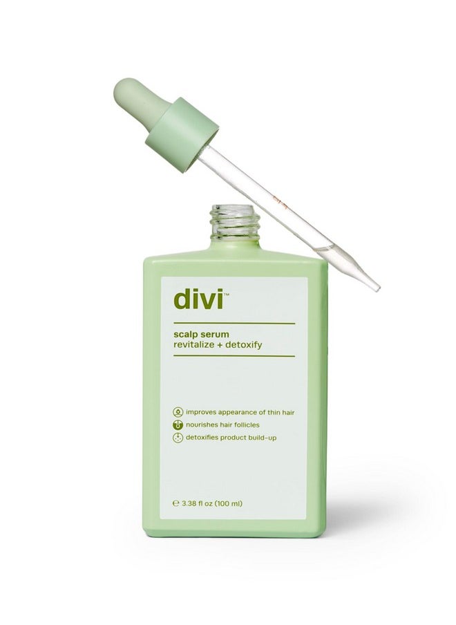 Divi Hair Scalp Serum for Women and Men - Revitalize and Balance Your Scalp - Improves Appearance of Thinning Hair, Nourishes the Scalp and Helps Remove Product and Oil Buildup, 100ml