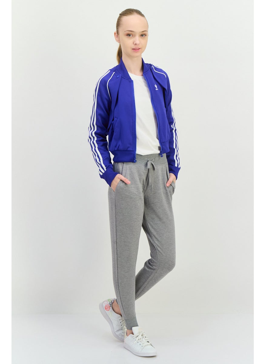 Women Sportswear Fit Long Sleeve Outdoor Sweatshirt, Blue