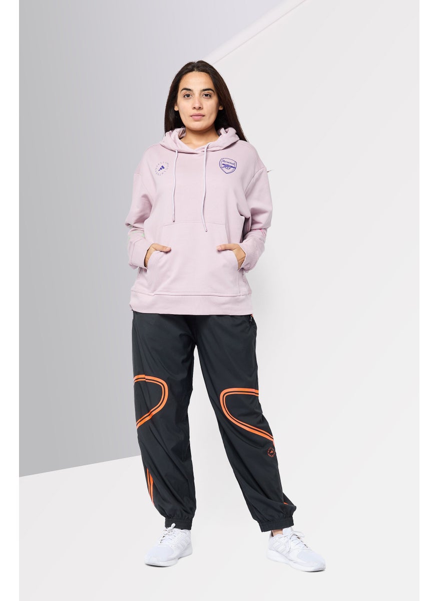 Adidas by Stella McCartney Women Sportswear Fit Long Sleeves Arsenal Outdoor Hoodie, Mauve