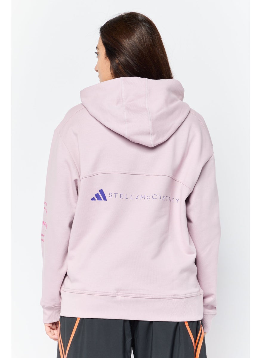 Adidas by Stella McCartney Women Sportswear Fit Long Sleeves Arsenal Outdoor Hoodie, Mauve