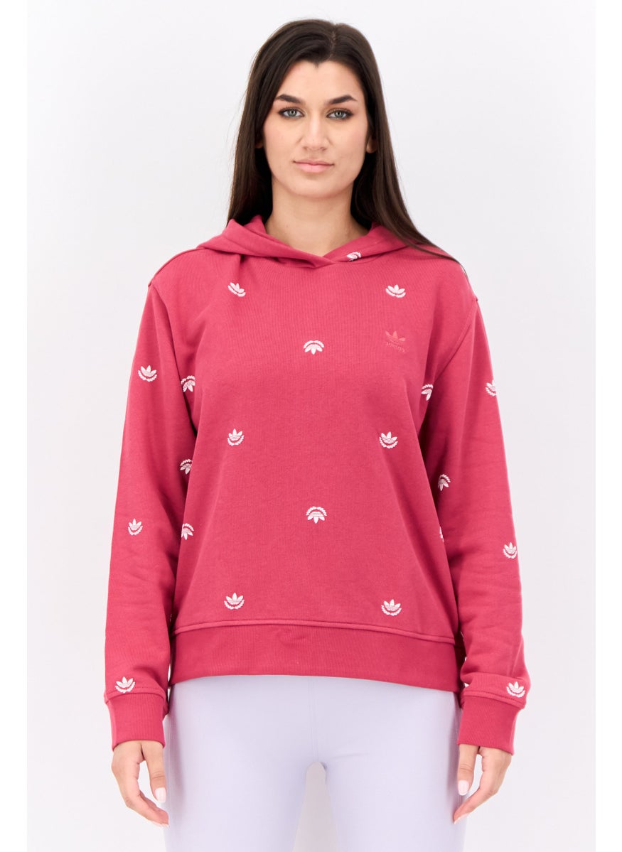 Women Sportswear Fit Outdoor Sweatshirt, Pink