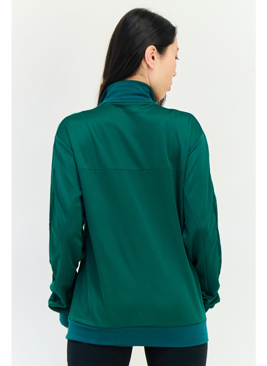 Women Sportswear Fit Long Sleeve Outdoor Sweatshirt, Green