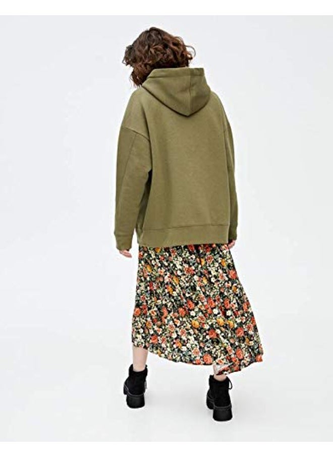 Women Oversized Hoodie – Casual Long Sleeve With Drawstring Hood