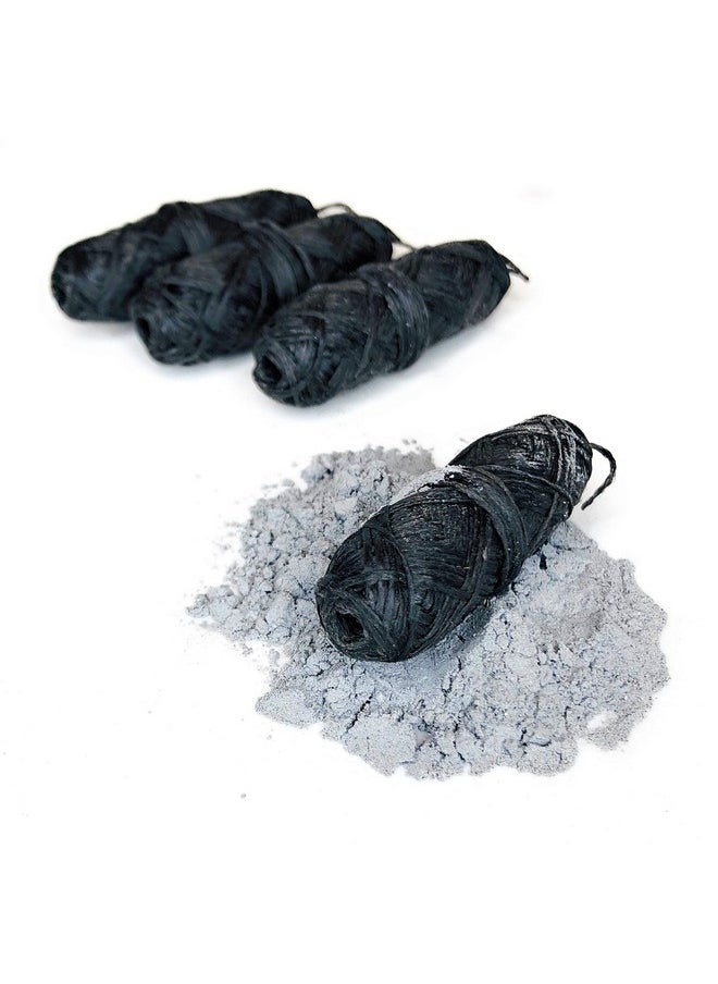 Vegan Biodegradable Bamboo Charcoal Dental Floss Refill Refill | Natural Candelilla Wax | 30M x4 | Peppermint Essential Oil | Eco Friendly Zero Waste Oral Care | 4 Pack