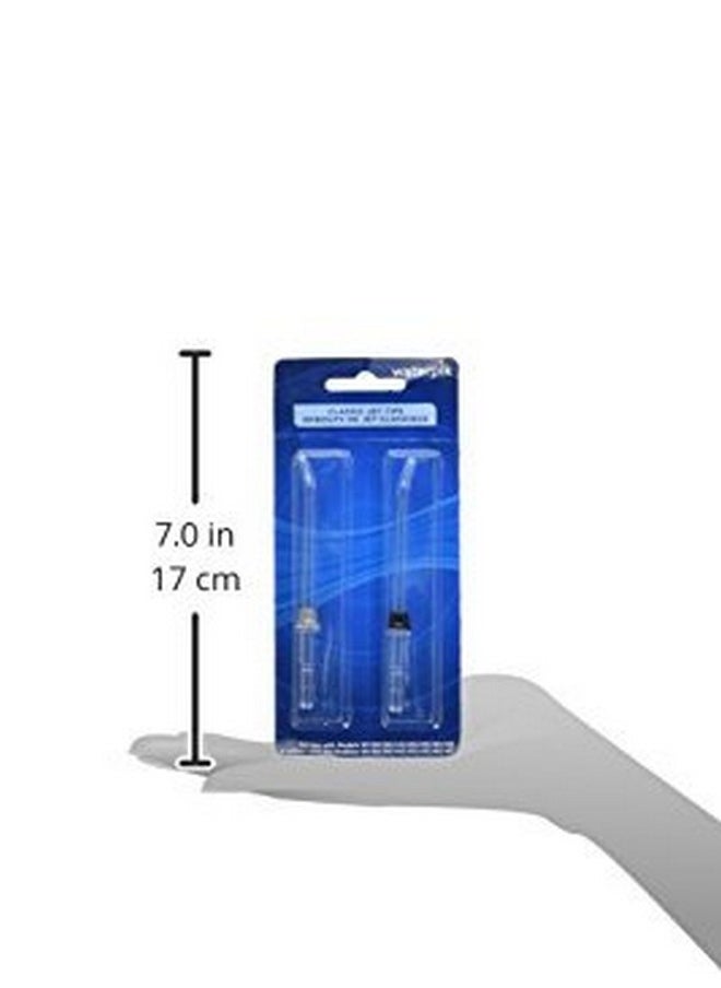 Waterpik Genuine Classic Jet Tip, High-Pressure Water Flosser Tip Replacement, JT-450E, 2 Count (assorted colors)