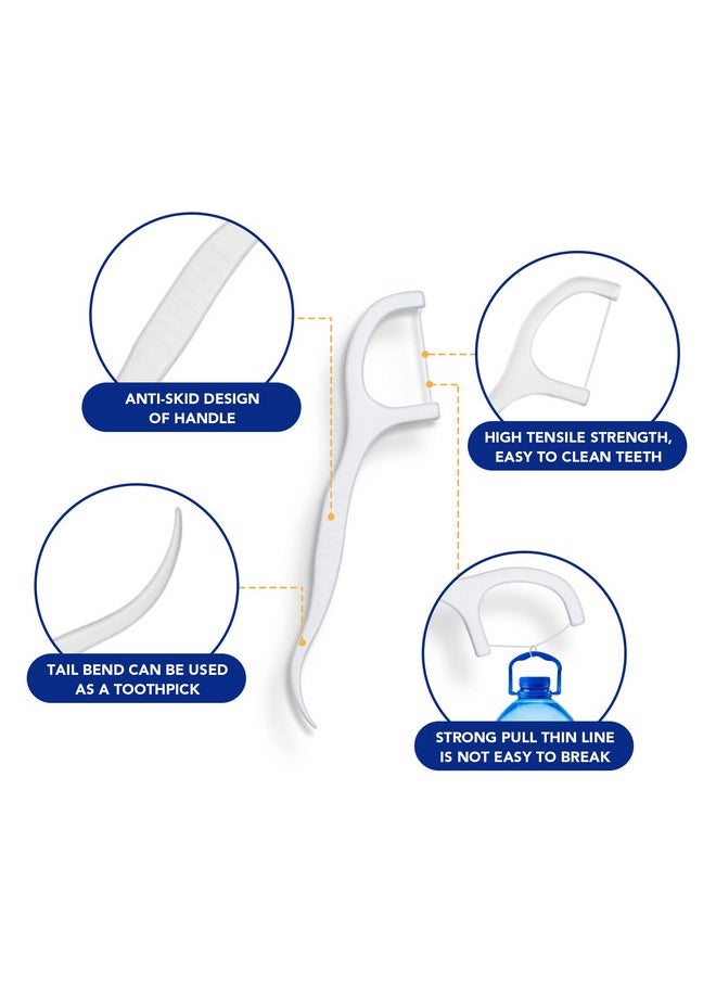 Dental Floss Picks Toothpicks 250pcs with Portable Cases and 100pcs BrushPicks Interdental Toothpicks